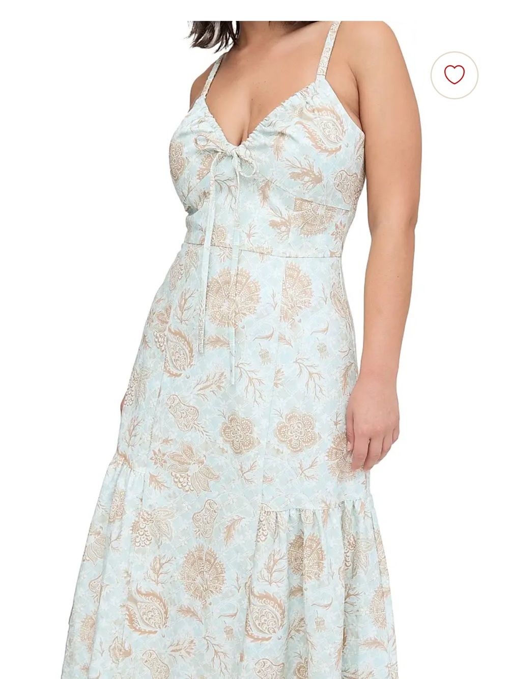 Hill house home Women's The Lillie Dress - Aqua Trellis size small - Picture 5 of 15